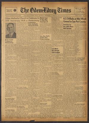 The Odem-Edroy Times (Odem, Tex.), Vol. 10, No. 38, Ed. 1 Thursday, September 10, 1959