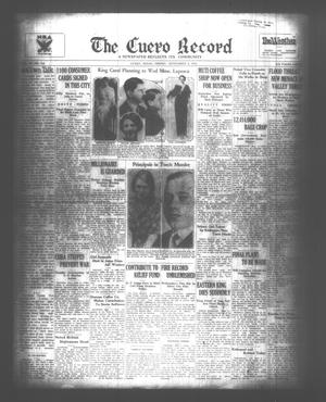 The Cuero Record (Cuero, Tex.), Vol. 39, No. 215, Ed. 1 Friday, September 8, 1933