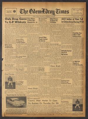 The Odem-Edroy Times (Odem, Tex.), Vol. 9, No. 42, Ed. 1 Thursday, October 9, 1958