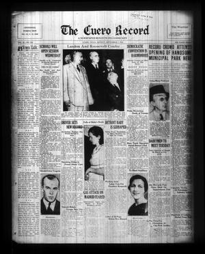 The Cuero Record (Cuero, Tex.), Vol. 42, No. 210, Ed. 1 Monday, September 7, 1936