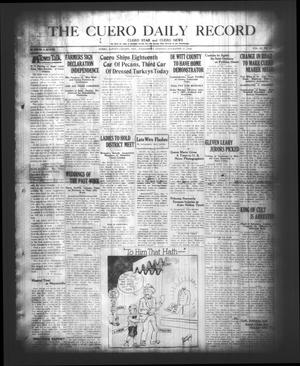Primary view of object titled 'The Cuero Daily Record (Cuero, Tex.), Vol. 65, No. 117, Ed. 1 Wednesday, November 17, 1926'.