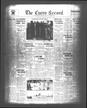 The Cuero Record (Cuero, Tex.), Vol. 39, No. 224, Ed. 1 Tuesday, September 19, 1933
