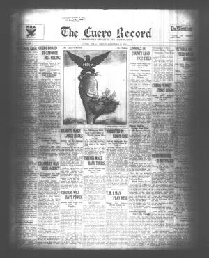 The Cuero Record (Cuero, Tex.), Vol. 39, No. 227, Ed. 1 Friday, September 22, 1933