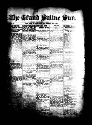 The Grand Saline Sun. (Grand Saline, Tex.), Vol. 21, No. [46], Ed. 1 Thursday, July 29, 1915