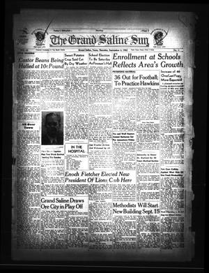 Primary view of object titled 'The Grand Saline Sun (Grand Saline, Tex.), Vol. 60, No. 44, Ed. 1 Thursday, September 4, 1952'.