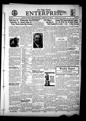 Jim Hogg County Enterprise (Hebbronville, Tex.), Vol. 16, No. 25, Ed. 1 Thursday, October 30, 1941