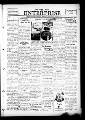 Jim Hogg County Enterprise (Hebbronville, Tex.), Vol. 14, No. 30, Ed. 1 Thursday, December 7, 1939