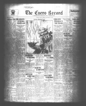 Primary view of The Cuero Record (Cuero, Tex.), Vol. 39, No. 245, Ed. 1 Friday, October 13, 1933