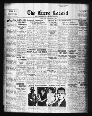 The Cuero Record (Cuero, Tex.), Vol. 42, No. 124, Ed. 1 Tuesday, May 26, 1936