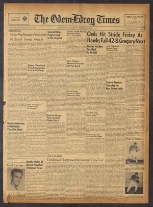 The Odem-Edroy Times (Odem, Tex.), Vol. 9, No. 41, Ed. 1 Thursday, October 2, 1958