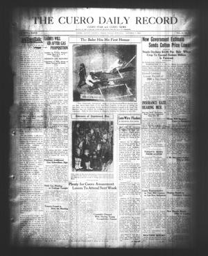 Primary view of object titled 'The Cuero Daily Record (Cuero, Tex.), Vol. 65, No. 84, Ed. 1 Friday, October 8, 1926'.