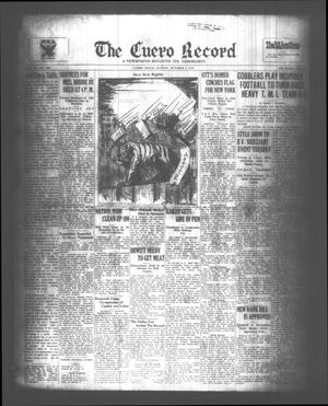 The Cuero Record (Cuero, Tex.), Vol. 39, No. 240, Ed. 1 Sunday, October 8, 1933