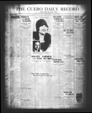 The Cuero Daily Record (Cuero, Tex.), Vol. 65, No. 144, Ed. 1 Tuesday, December 21, 1926