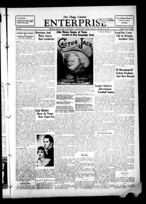 Jim Hogg County Enterprise (Hebbronville, Tex.), Vol. 14, No. 33, Ed. 1 Thursday, December 28, 1939