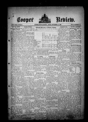 Cooper Review. (Cooper, Tex.), Vol. 29, No. 46, Ed. 1 Friday, November 13, 1908