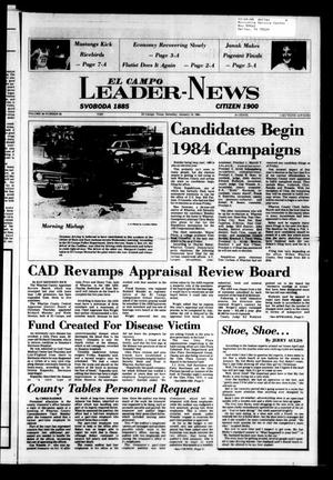 Primary view of object titled 'El Campo Leader-News (El Campo, Tex.), Vol. 99, No. 85, Ed. 1 Saturday, January 14, 1984'.