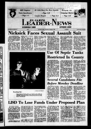 Primary view of object titled 'El Campo Leader-News (El Campo, Tex.), Vol. 99, No. 92, Ed. 1 Wednesday, February 8, 1984'.