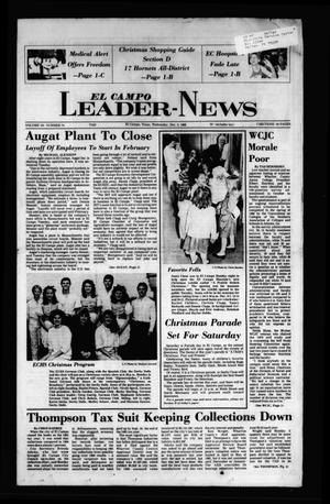 El Campo Leader-News (El Campo, Tex.), Vol. 101, No. 74, Ed. 1 Wednesday, December 3, 1986