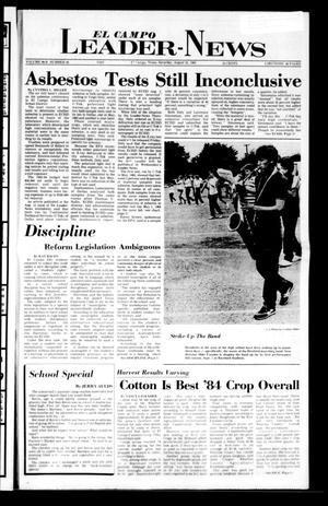 Primary view of object titled 'El Campo Leader-News (El Campo, Tex.), Vol. 99B, No. 45, Ed. 1 Saturday, August 25, 1984'.