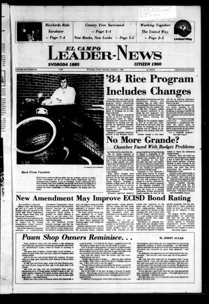 Primary view of object titled 'El Campo Leader-News (El Campo, Tex.), Vol. 99, No. 83, Ed. 1 Saturday, January 7, 1984'.