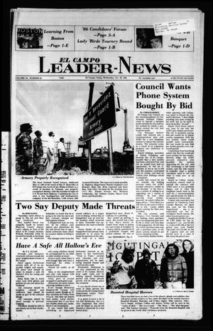 El Campo Leader-News (El Campo, Tex.), Vol. 101, No. 64, Ed. 1 Wednesday, October 29, 1986