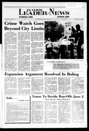 Primary view of object titled 'El Campo Leader-News (El Campo, Tex.), Vol. 99B, No. 19, Ed. 1 Saturday, May 26, 1984'.