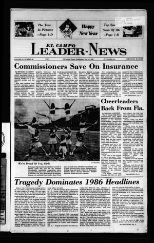 Primary view of object titled 'El Campo Leader-News (El Campo, Tex.), Vol. 101, No. 82, Ed. 1 Wednesday, December 31, 1986'.