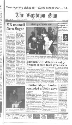 The Baytown Sun (Baytown, Tex.), Vol. 70, No. 250, Ed. 1 Tuesday, August 18, 1992