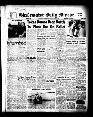 Gladewater Daily Mirror (Gladewater, Tex.), Vol. 4, No. 51, Ed. 1 Wednesday, September 17, 1952