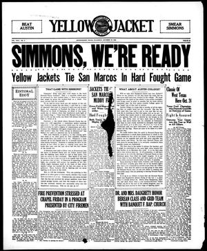 Yellow Jacket (Brownwood, Tex.), Vol. 17, No. 4, Ed. 1, Thursday, October 16, 1930