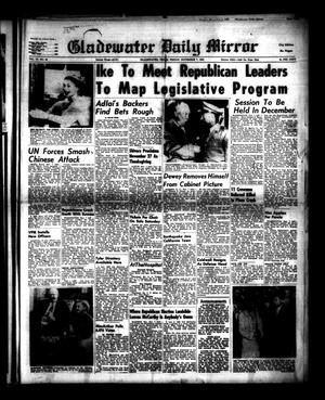 Primary view of object titled 'Gladewater Daily Mirror (Gladewater, Tex.), Vol. 4, No. 95, Ed. 1 Friday, November 7, 1952'.