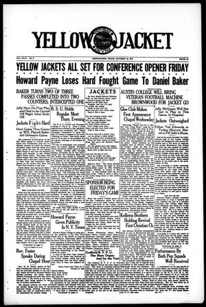 Yellow Jacket (Brownwood, Tex.), Vol. 18, No. 5, Ed. 1, Thursday, October 15, 1931