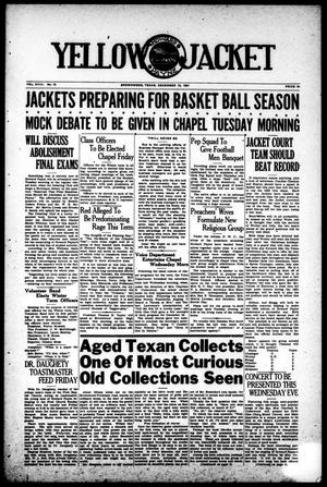 Yellow Jacket (Brownwood, Tex.), Vol. 18, No. 10, Ed. 1, Thursday, December 10, 1931