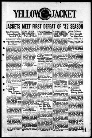Yellow Jacket (Brownwood, Tex.), Vol. 19, No. 5, Ed. 1, Thursday, October 13, 1932