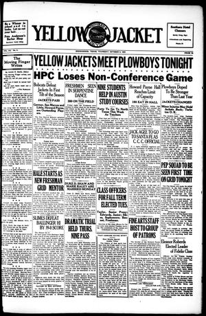 Yellow Jacket (Brownwood, Tex.), Vol. 20, No. 4, Ed. 1, Thursday, October 5, 1933