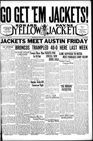 Howard Payne Yellow Jacket (Brownwood, Tex.), Vol. 22, No. 6, Ed. 1, Thursday, October 17, 1935