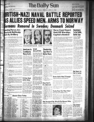 The Daily Sun (Goose Creek, Tex.), Vol. 21, No. 244, Ed. 1 Tuesday, April 9, 1940