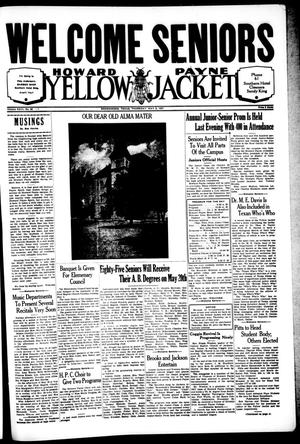 Howard Payne Yellow Jacket (Brownwood, Tex.), Vol. 23, No. 32, Ed. 1, Saturday, May 8, 1937