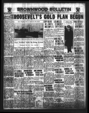 Brownwood Bulletin (Brownwood, Tex.), Vol. 34, No. 9, Ed. 1 Wednesday, October 25, 1933