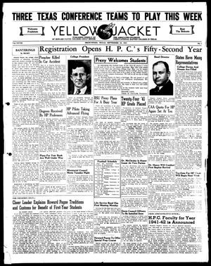 Primary view of Yellow Jacket (Brownwood, Tex.), Vol. 28, No. 1, Ed. 1, Friday, September 19, 1941