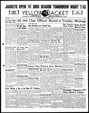 Primary view of object titled 'Yellow Jacket (Brownwood, Tex.), Vol. 28, No. 2, Ed. 1, Thursday, September 25, 1941'.