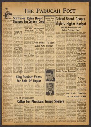 The Paducah Post (Paducah, Tex.), Vol. 59, No. 21, Ed. 1 Thursday, August 12, 1965