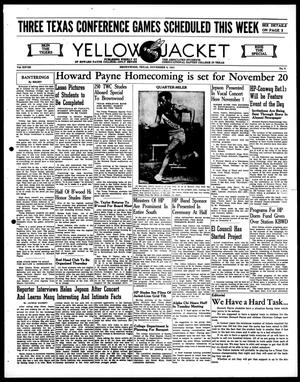 Primary view of object titled 'Yellow Jacket (Brownwood, Tex.), Vol. 28, No. 8, Ed. 1, Thursday, November 6, 1941'.