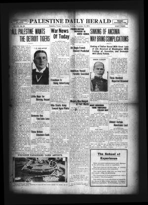 Palestine Daily Herald (Palestine, Tex), Vol. 14, No. 54, Ed. 1 Wednesday, November 10, 1915