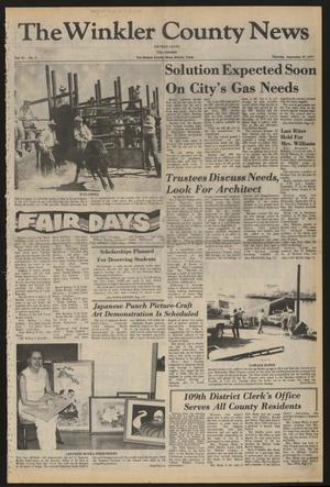 The Winkler County News (Kermit, Tex.), Vol. 42, No. 5, Ed. 1 Thursday, September 29, 1977