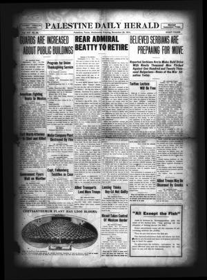 Palestine Daily Herald (Palestine, Tex), Vol. 14, No. 66, Ed. 1 Wednesday, November 24, 1915