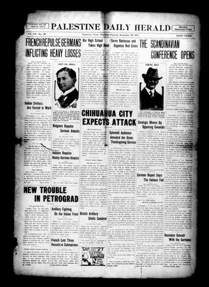 Palestine Daily Herald (Palestine, Tex), Vol. 16, No. 192, Ed. 1 Thursday, November 29, 1917