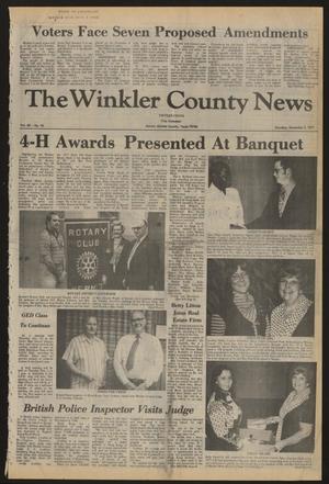The Winkler County News (Kermit, Tex.), Vol. 42, No. 15, Ed. 1 Thursday, November 3, 1977