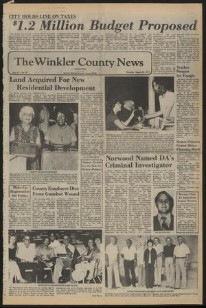 Primary view of object titled 'The Winkler County News (Kermit, Tex.), Vol. 41, No. 47, Ed. 1 Thursday, August 25, 1977'.