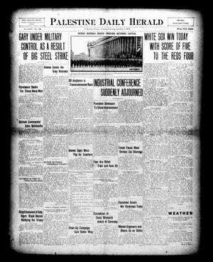 Palestine Daily Herald (Palestine, Tex), Vol. 18, No. 106, Ed. 1 Tuesday, October 7, 1919